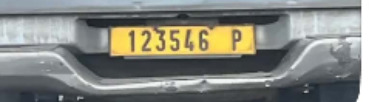 Plaque 123456P